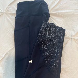 Lululemon 7/8 Navy Blue Leggings